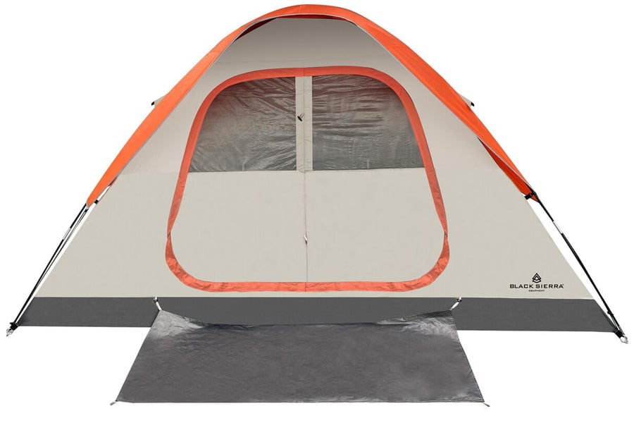 Black Sierra Equipment Pathfinder 5 Person Dome Tent Orange